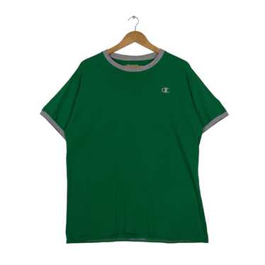 Japanese Brand Vintage Champion T-Shirt Green Col… - image 1