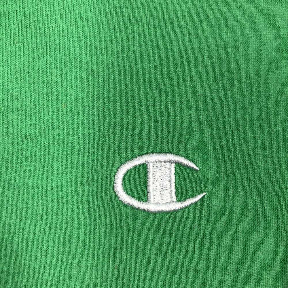 Japanese Brand Vintage Champion T-Shirt Green Col… - image 9