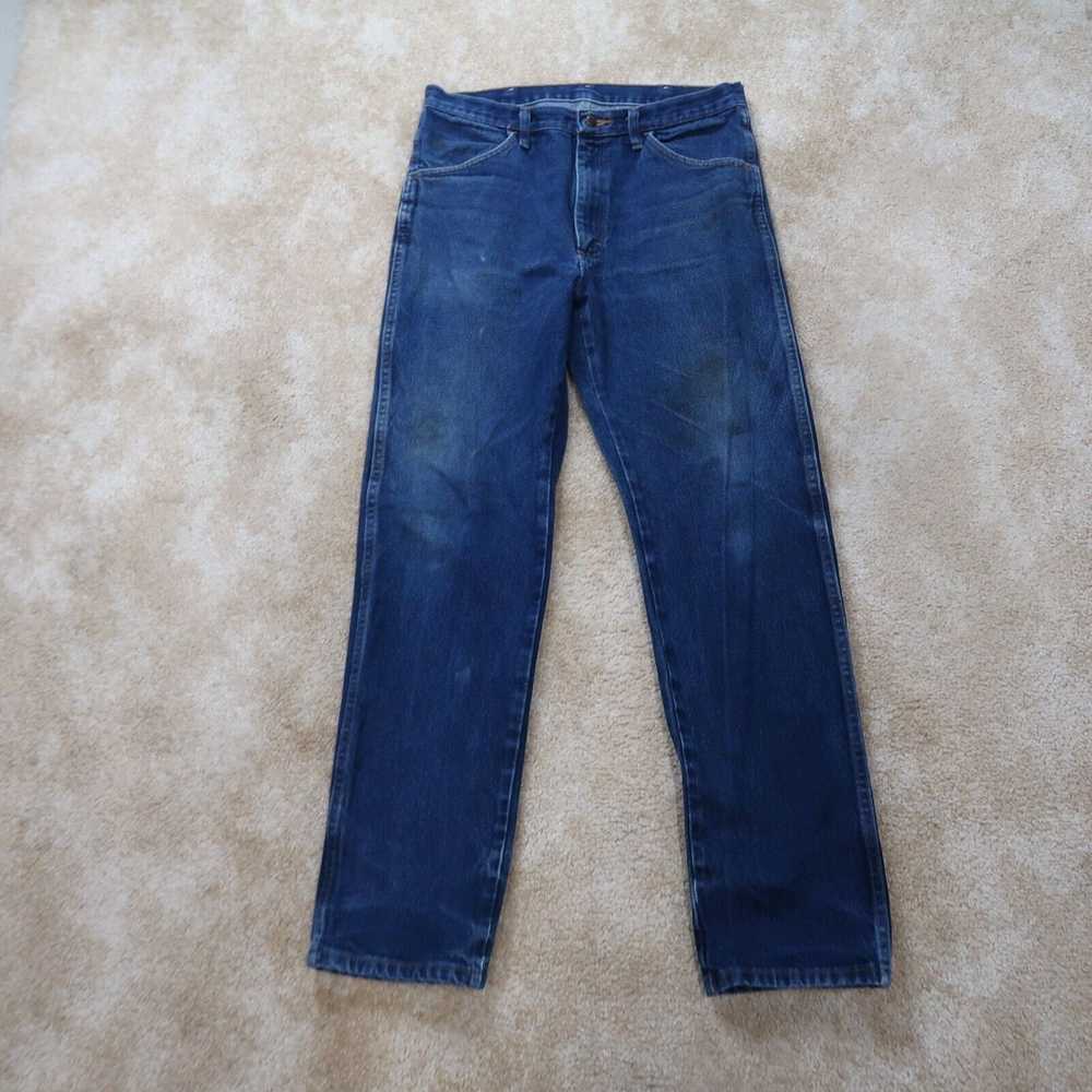 Vintage Rustler Regular Fit Denim Jeans Dark Wash… - image 1