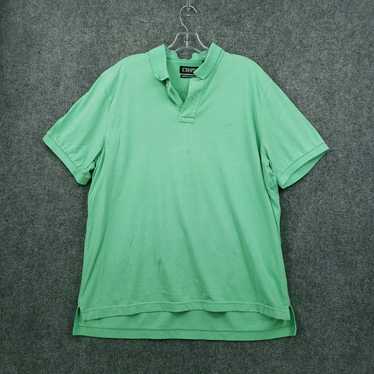 Chaps Chaps Polo Shirt Mens XL Green Natural Stre… - image 1