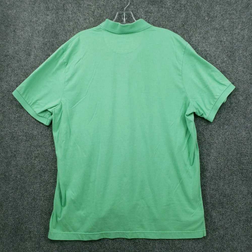 Chaps Chaps Polo Shirt Mens XL Green Natural Stre… - image 2