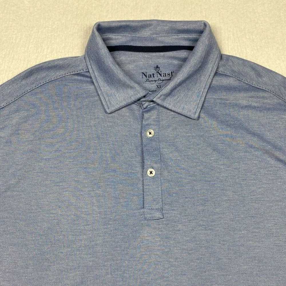 Nat Nast Nat Nast Polo Shirt Mens XL Blue Short S… - image 2