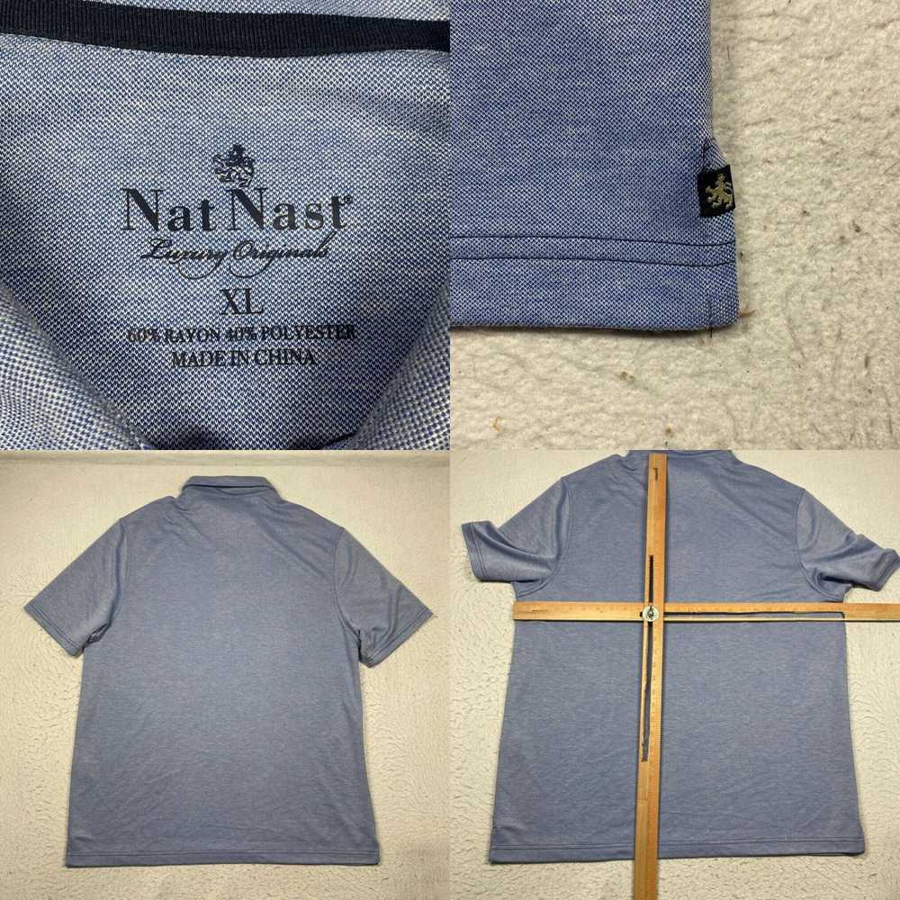 Nat Nast Nat Nast Polo Shirt Mens XL Blue Short S… - image 4