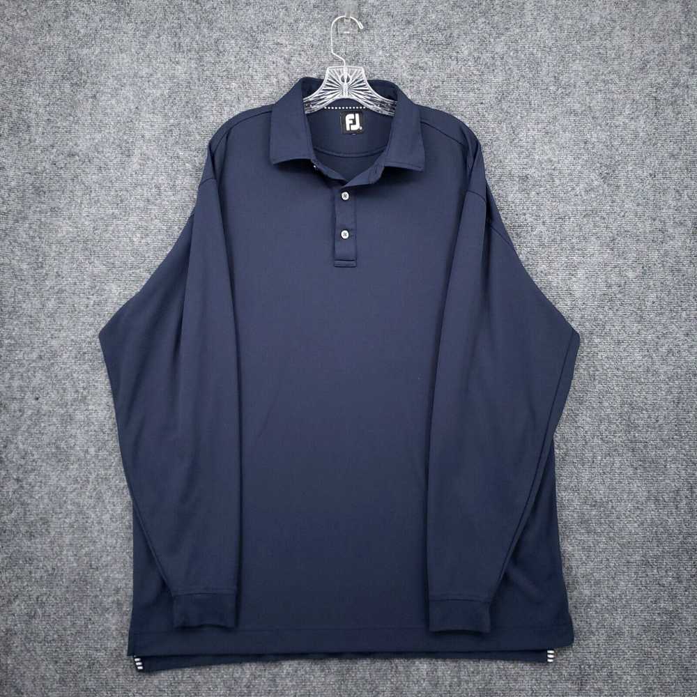 Footjoy FJ Footjoy Polo Shirt Mens 2XL XXL Blue L… - image 1