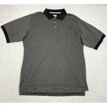 Adidas Adidas Polo Shirt Mens Large Black Striped… - image 1