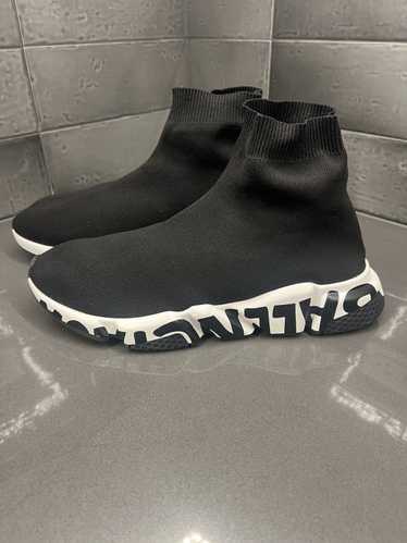 Balenciaga **SOLD** Neoprene Knit Speed Graffiti … - image 1