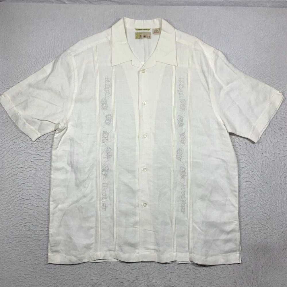 Cubavera Cubavera Shirt Mens XL White Ivory Butto… - image 1