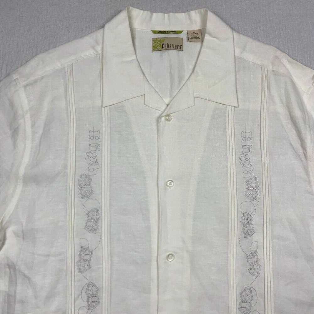 Cubavera Cubavera Shirt Mens XL White Ivory Butto… - image 2