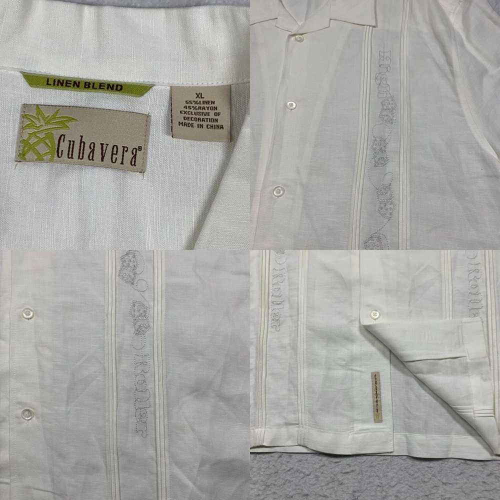 Cubavera Cubavera Shirt Mens XL White Ivory Butto… - image 4