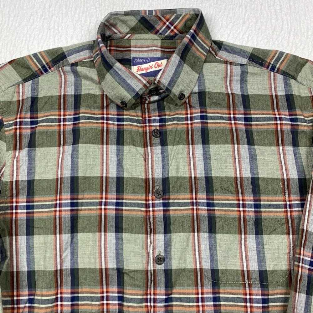 Vintage Johnnie-O Shirt Hangin Out Mens Small Gre… - image 2