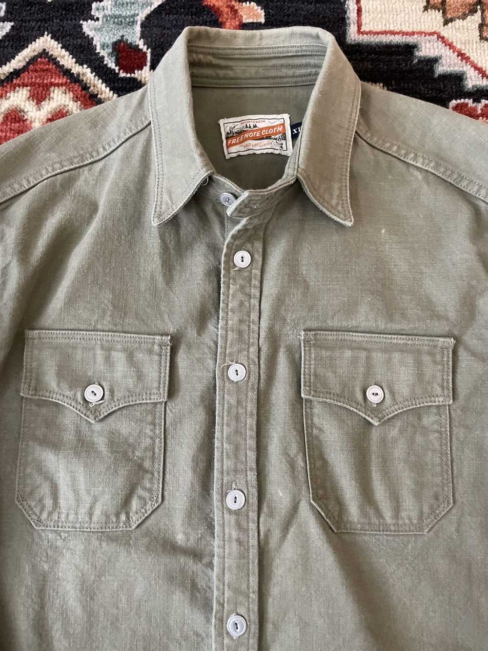 Freenote Cloth Freenote Scout Shirt in Olive - image 2