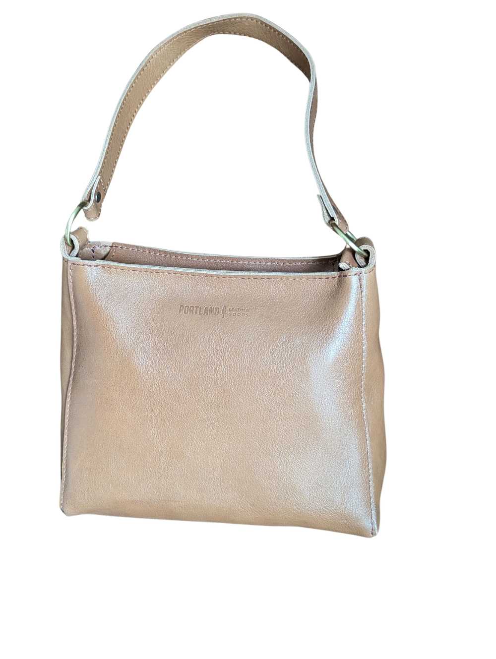 Portland Leather Triangle Shoulder Bag zip - image 1