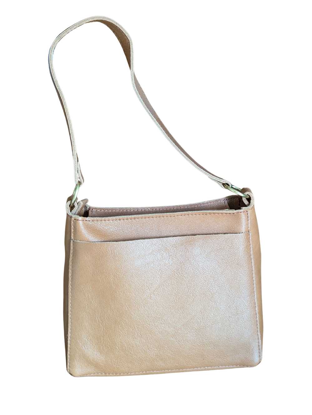 Portland Leather Triangle Shoulder Bag zip - image 2