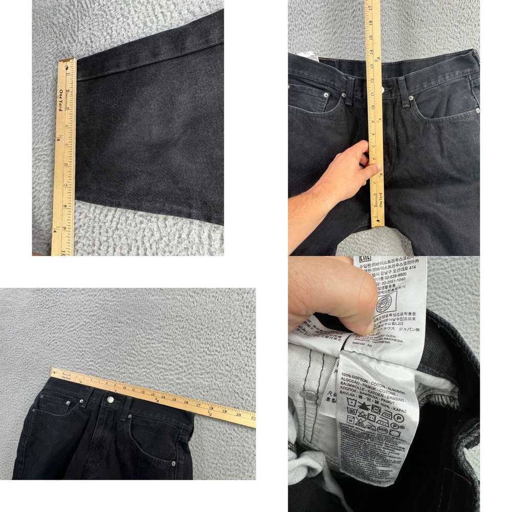 Levi's Levis Jeans Mens 34x32 (Fits 33x30) Black … - image 8