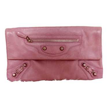 Balenciaga Envelop leather clutch bag - image 1