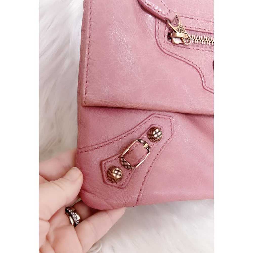 Balenciaga Envelop leather clutch bag - image 9