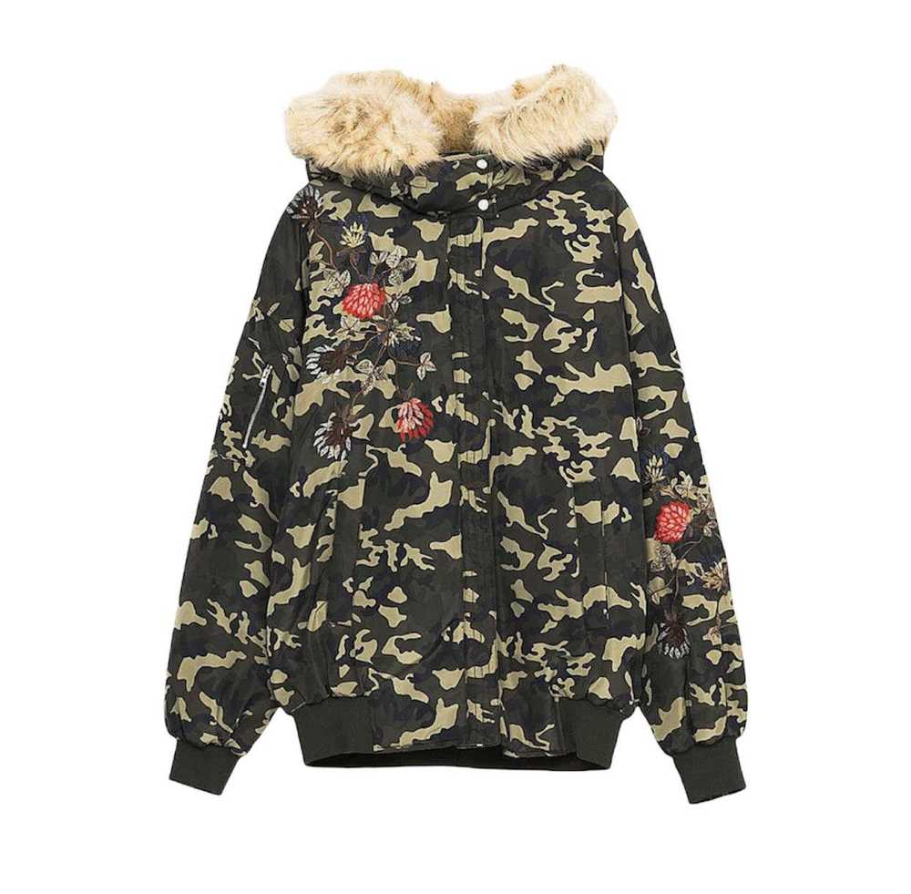 Streetwear × Zara Zara Camouflage Floral Embroide… - image 1