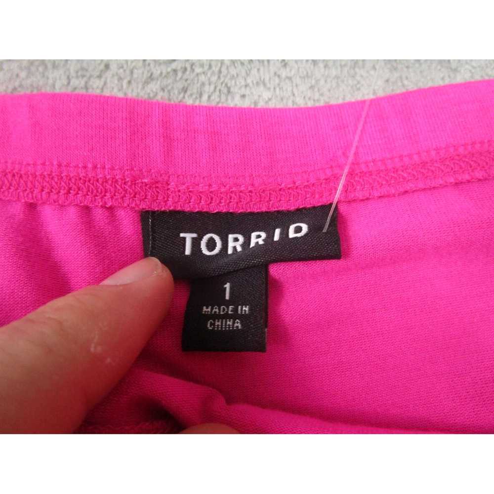 Torrid Womens Torrid Pink Off Shoulder Preppy Pin… - image 4