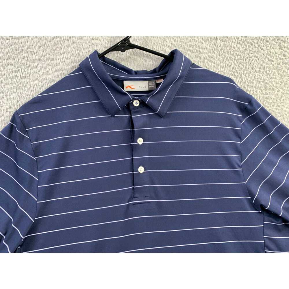 Kjus Kjus Shirt Mens XL 54 Blue Striped Performan… - image 2