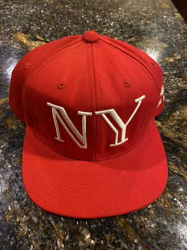 40oz NYC × Snap Back 40 oz Van NY Red Snapback Hat