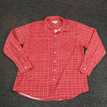 Haband Haband Shirt Adult Large Red & White Plaid 