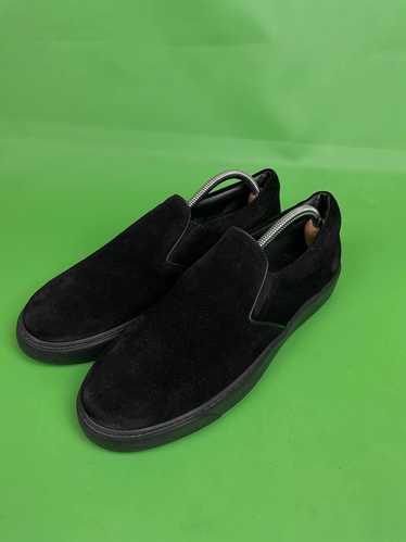 Moncler MONCLER Meredith Black Suede Leather Slip-