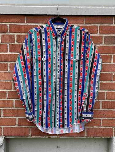 Wrangler VTG Wrangler Multicolor Abstract Striped 