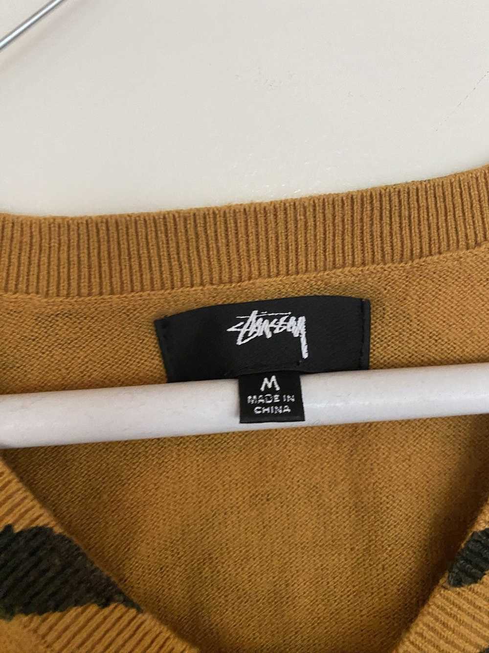 Stussy STÜSSY Tiger Printed Sweater Vest Mustard - image 4