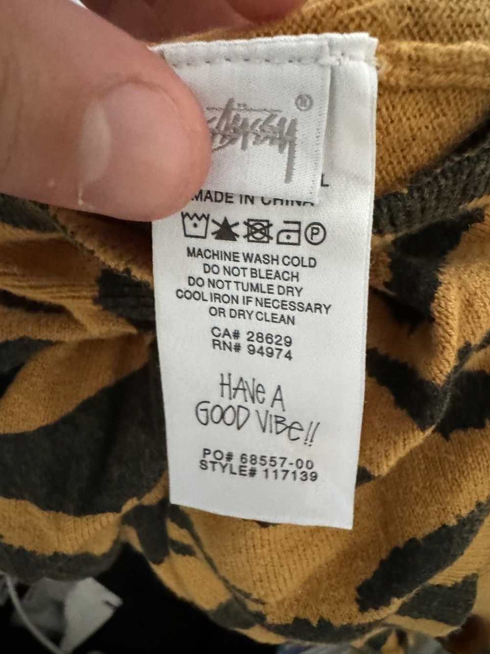 Stussy STÜSSY Tiger Printed Sweater Vest Mustard - image 5