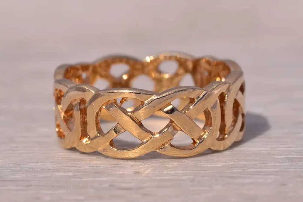 Sol D'or Signed Yellow Gold Irish Made Celtic Kno… - image 3