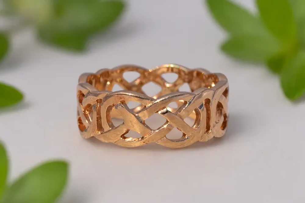 Sol D'or Signed Yellow Gold Irish Made Celtic Kno… - image 7