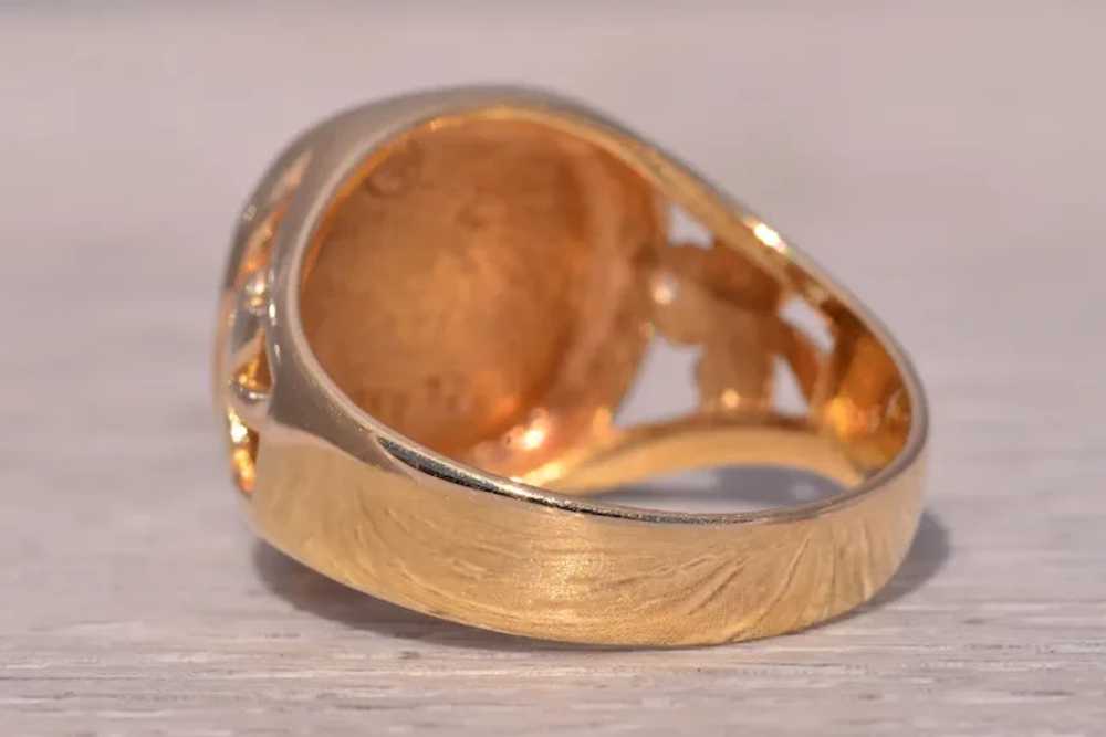 Claddagh Ring by Sol D' Or in 14 Karat Yellow Gold - image 3