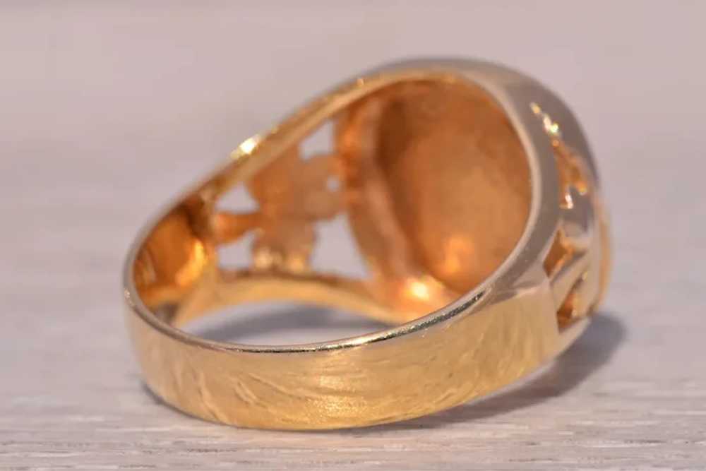 Claddagh Ring by Sol D' Or in 14 Karat Yellow Gold - image 4