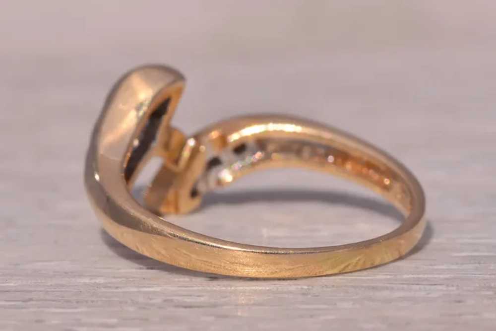 1980's Original Natural Diamond Ring in Yellow Go… - image 3