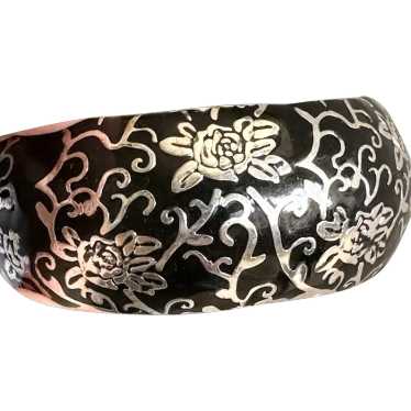 Black and Silver Tone Bangle