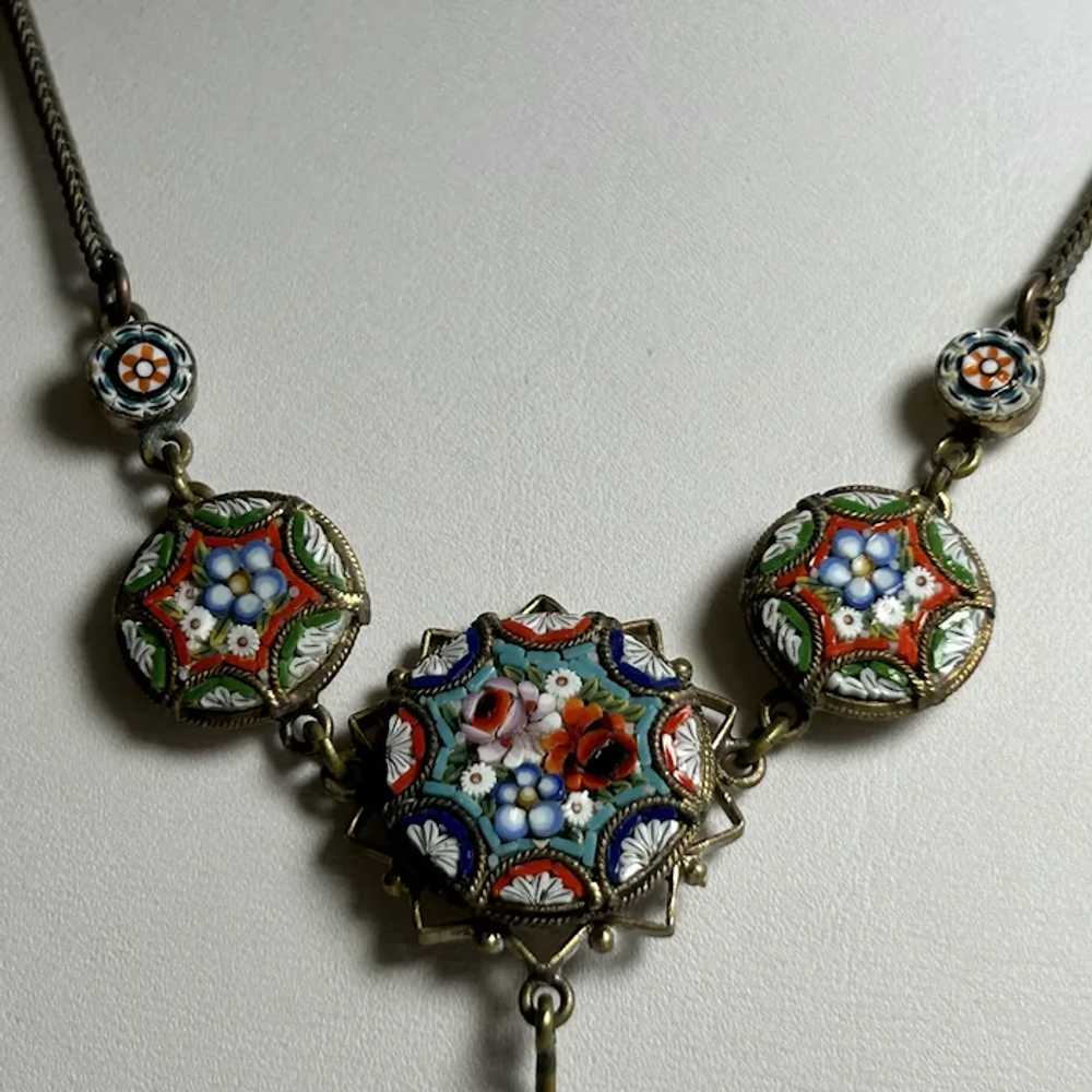 Italian Micro Mosaic Pendant Circa 1930s - image 3