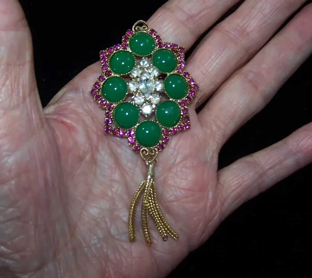 HOBE? for JULIANA Chrysoprase Cabochon Fuchsia & … - image 10