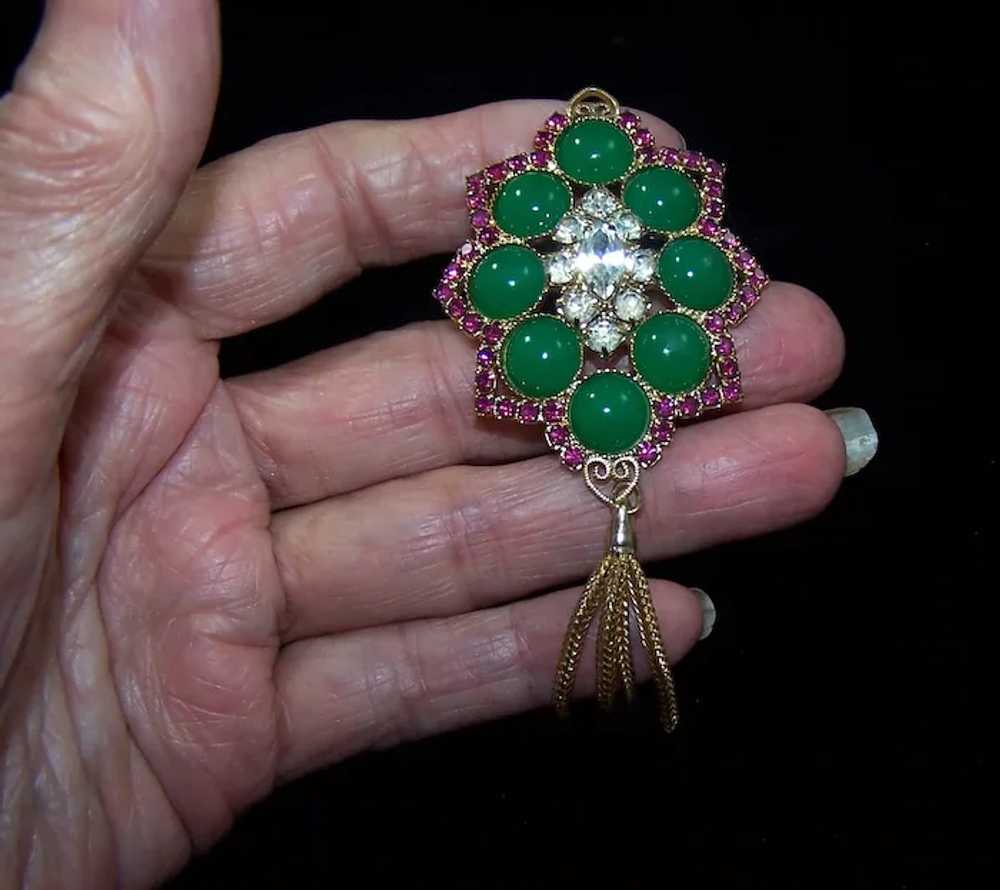 HOBE? for JULIANA Chrysoprase Cabochon Fuchsia & … - image 7