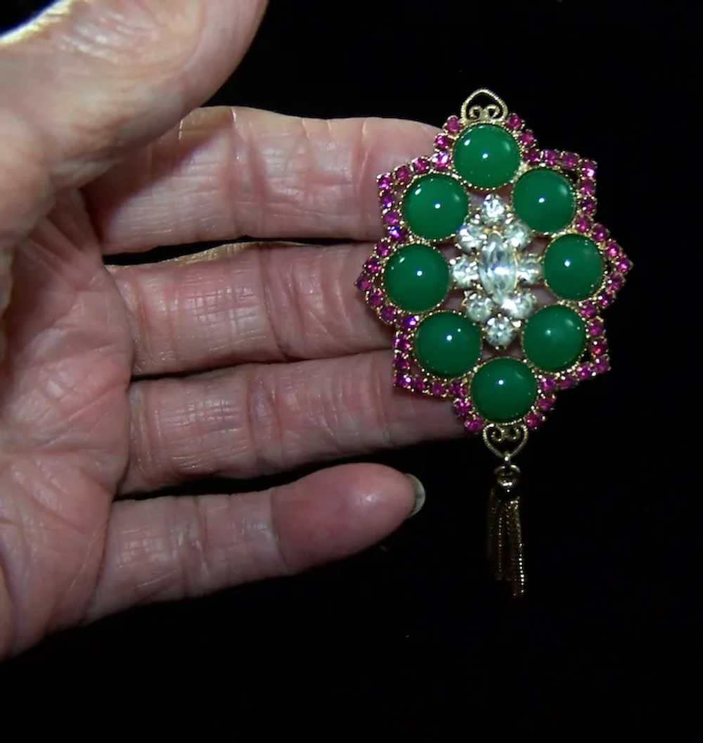 HOBE? for JULIANA Chrysoprase Cabochon Fuchsia & … - image 9