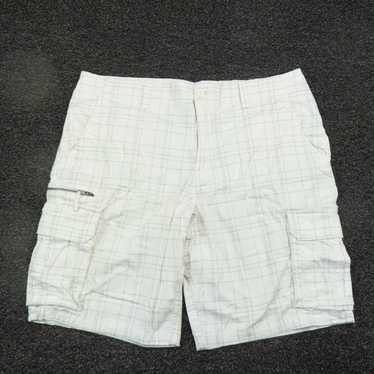 George George Shorts Adult Size 40 White & Gray P… - image 1