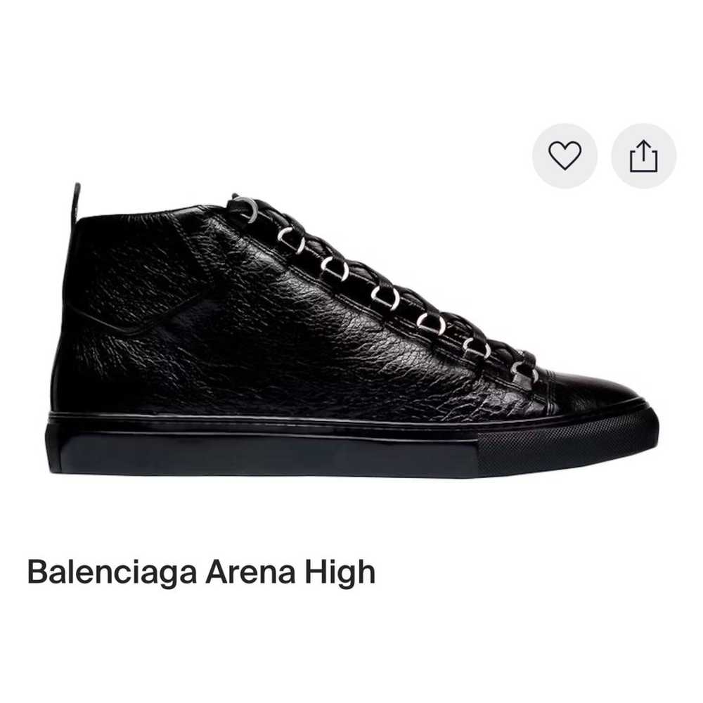 Balenciaga Arena leather high trainers - image 4