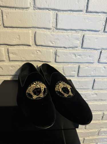 Versace Versace Medusa velvet loafers