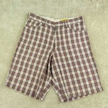 Vintage Hollister Shorts Adult Size 28 Brown & Bl… - image 1