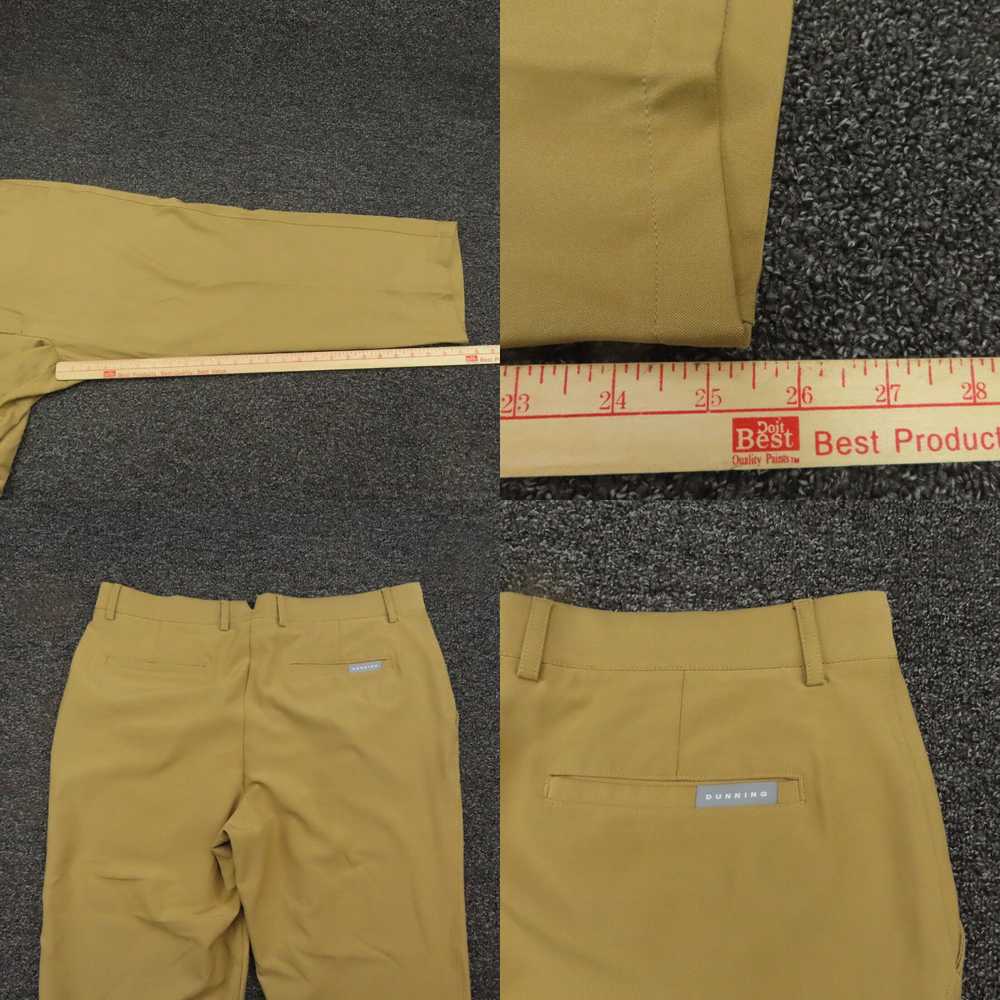 Vintage Dunning Pants Adult 36x26 Brown Stretch S… - image 4