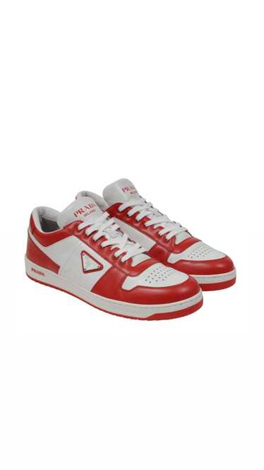 Prada Downtown Sneakers Red White Leather - 02019