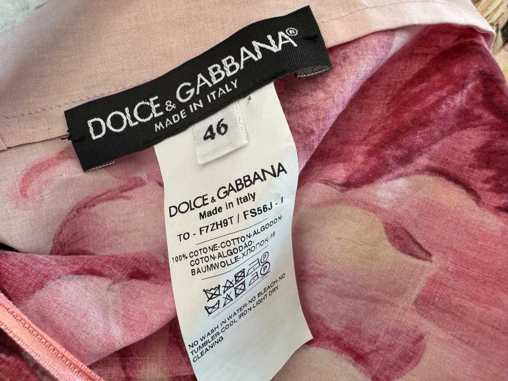 Product Details Dolce & Gabbana Pink Floral Bardo… - image 3