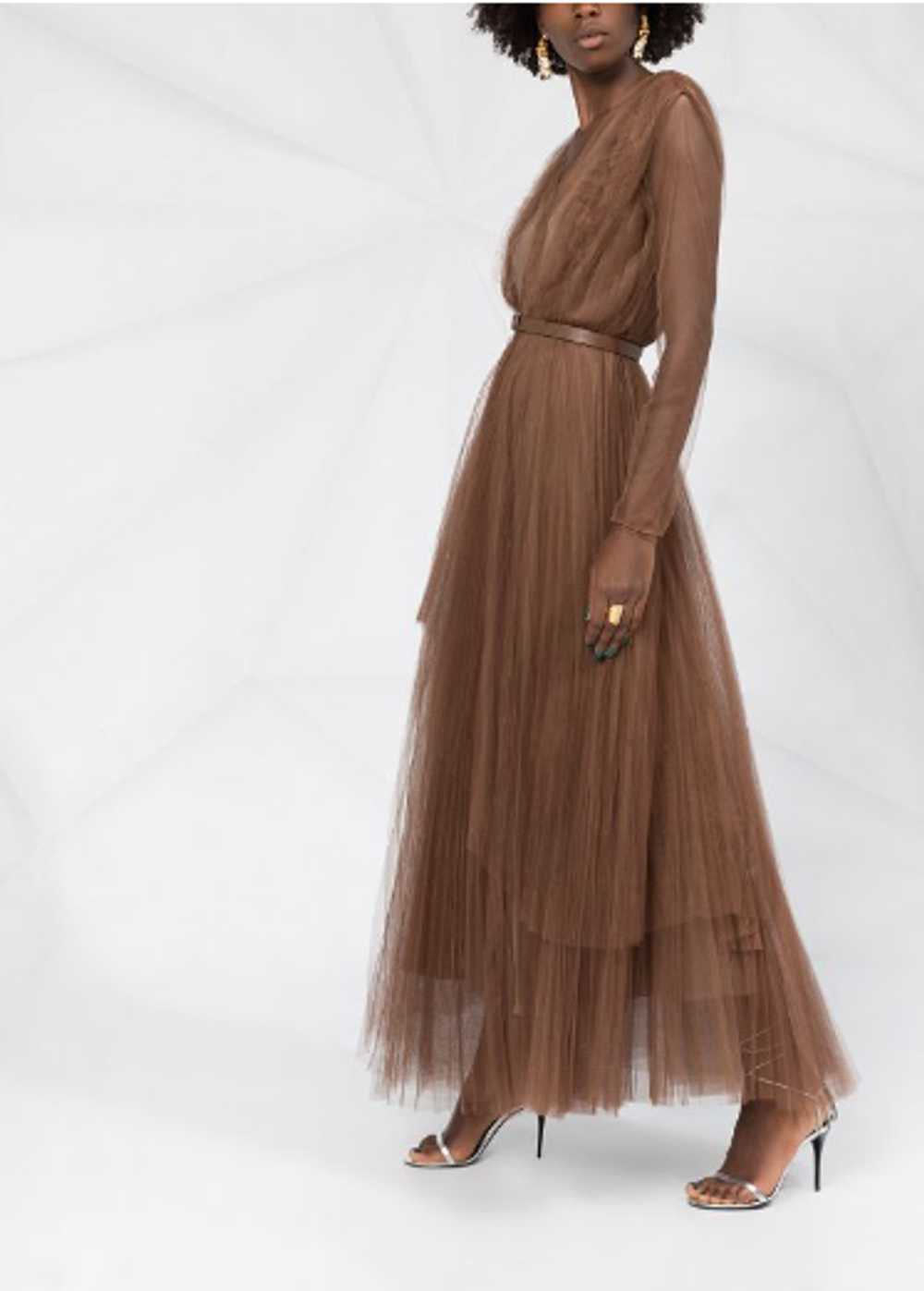 Managed by hewi Fabiana Fillipi Brown Sheer Layer… - image 3