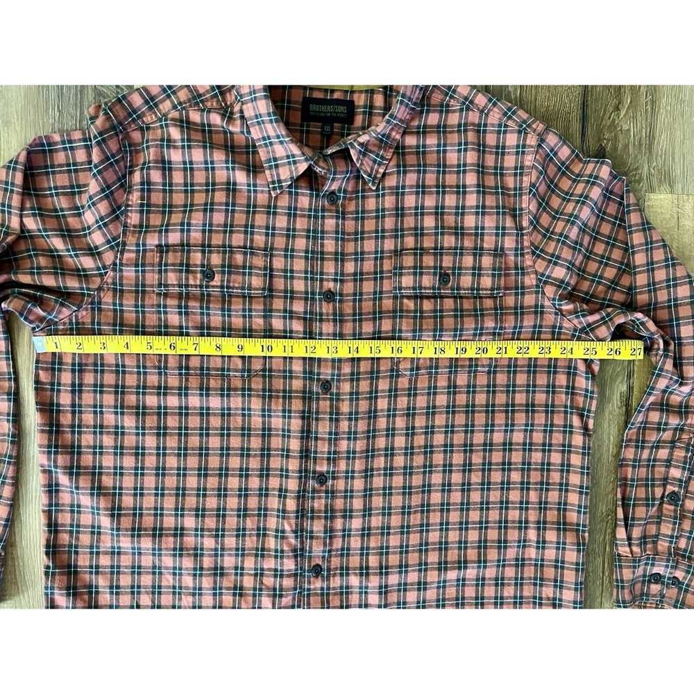 Other Brothers and Sons Men's Brown Orange Plaid … - image 3