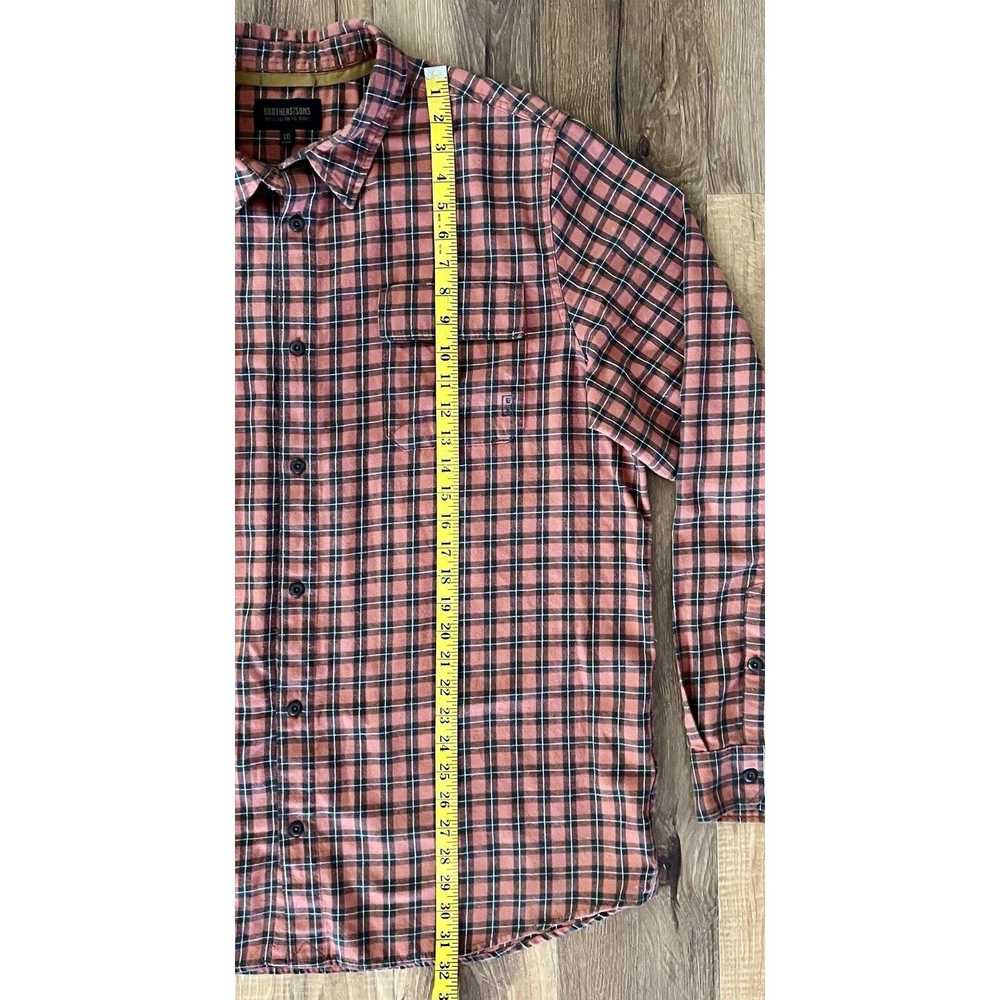 Other Brothers and Sons Men's Brown Orange Plaid … - image 4