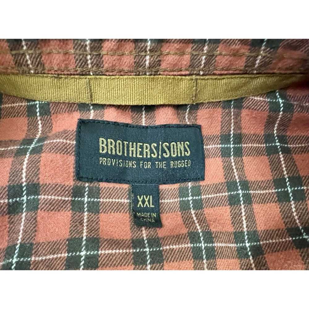 Other Brothers and Sons Men's Brown Orange Plaid … - image 6